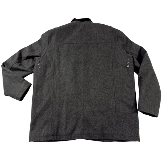 Structure XXL Wool Blend Quilted Liner Classic Menswear Field Jacket Dark Gray - Picture 3 of 9